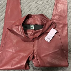 Wild fable faux leather leggings